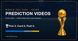 How to Make a Score Prediction Video
